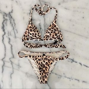 VIX Leopard Triangle Bikini (set)